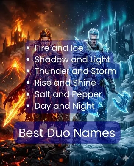 Unique Duo Names for Friends & Gamers (Must-See List) 2 Best Duo Names