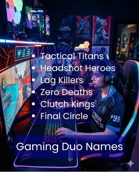 Unique Duo Names for Friends & Gamers (Must-See List) 5 Gaming Duo Names
