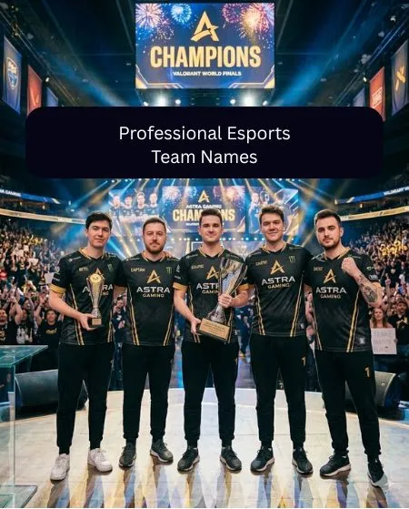 Professional Esports Team Names