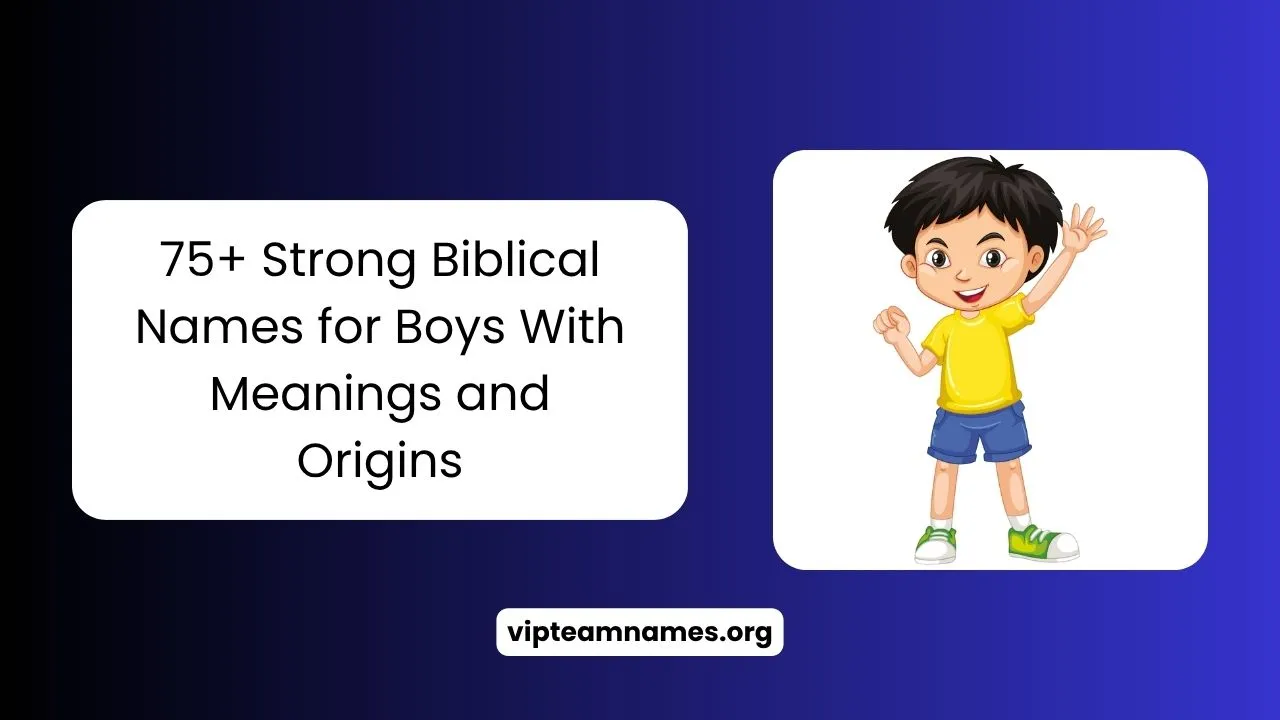 Biblical Names for Boys