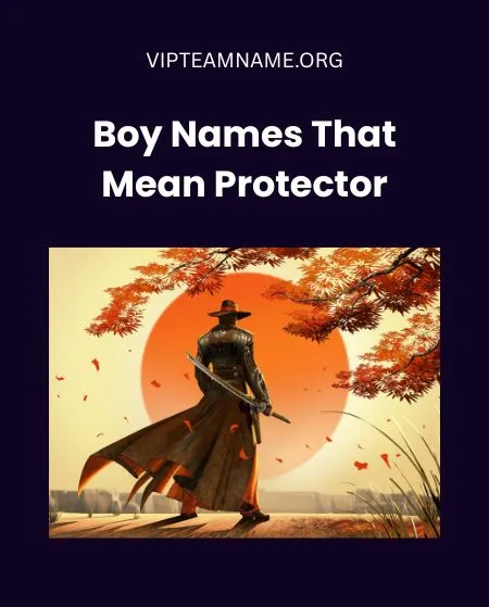 Boy Names That Mean Protector