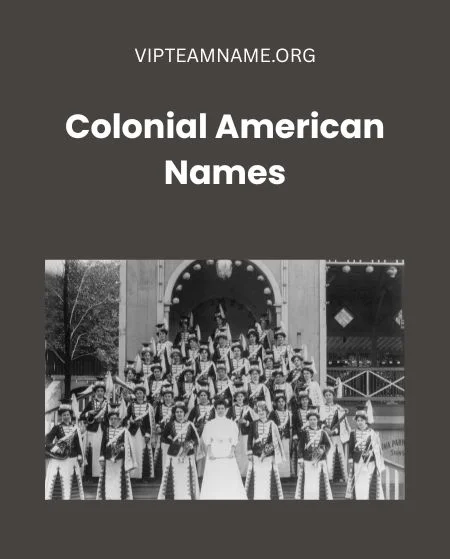 Colonial American Names