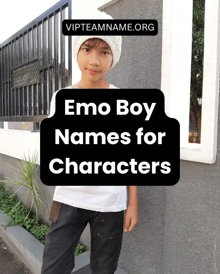 Emo Boy Names for Characters