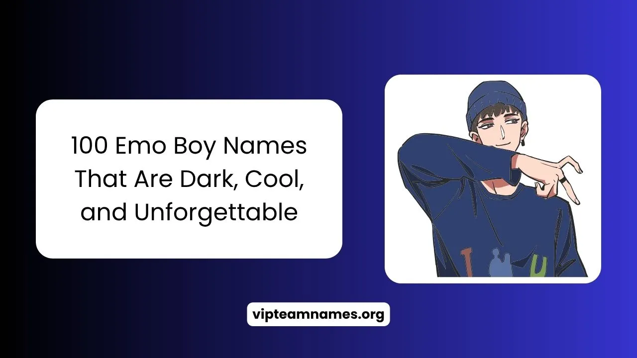 Emo Boy Names