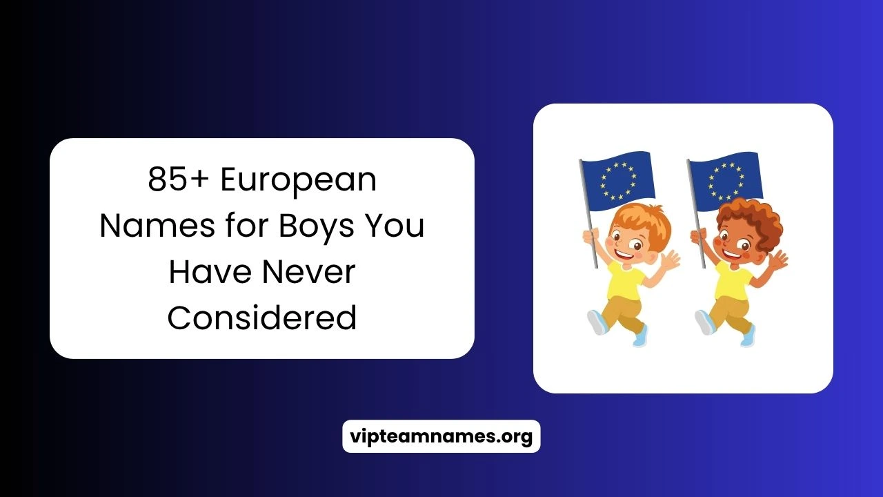 European Names for Boys