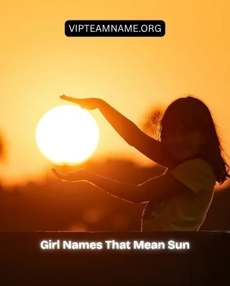 Girl Names That Mean Sun