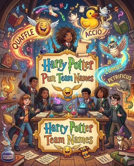 Harry Potter Pun Team Names