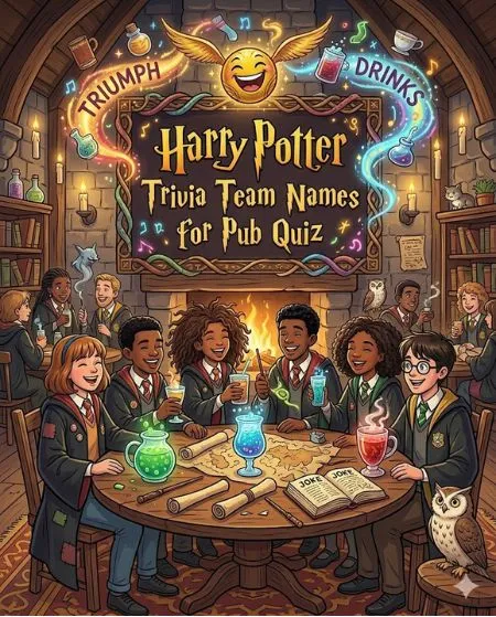 Harry Potter Trivia Team Names for Pub Quiz