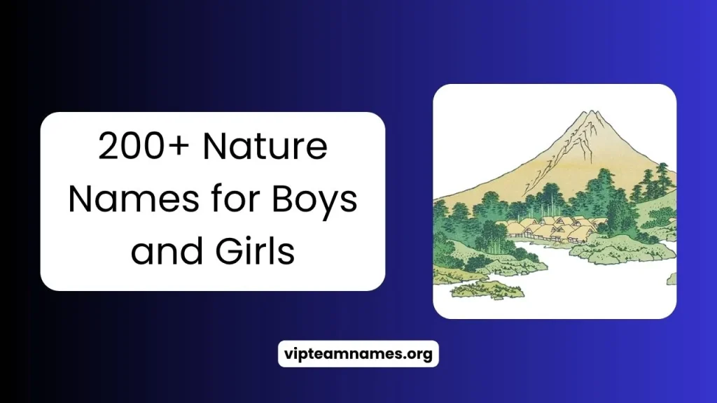200+ Nature Names for Boys and Girls 1 Nature Names for Boys and Girls